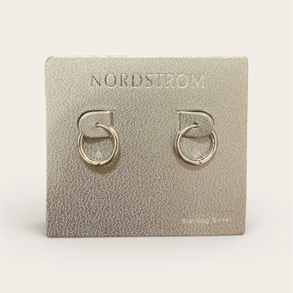 Nordstrom Sterling Silver Hoop Earrings